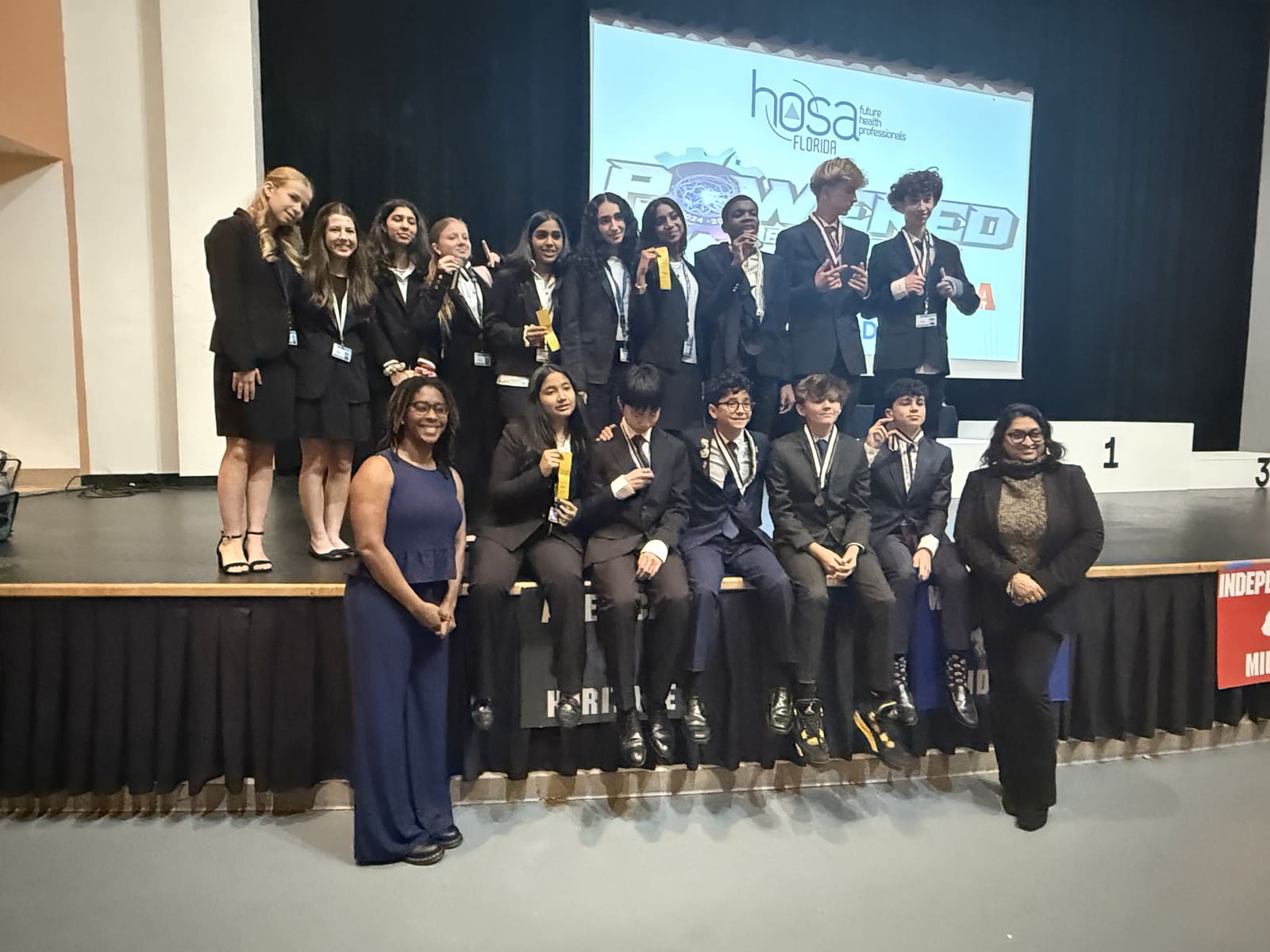 HOSA chapter members at an event