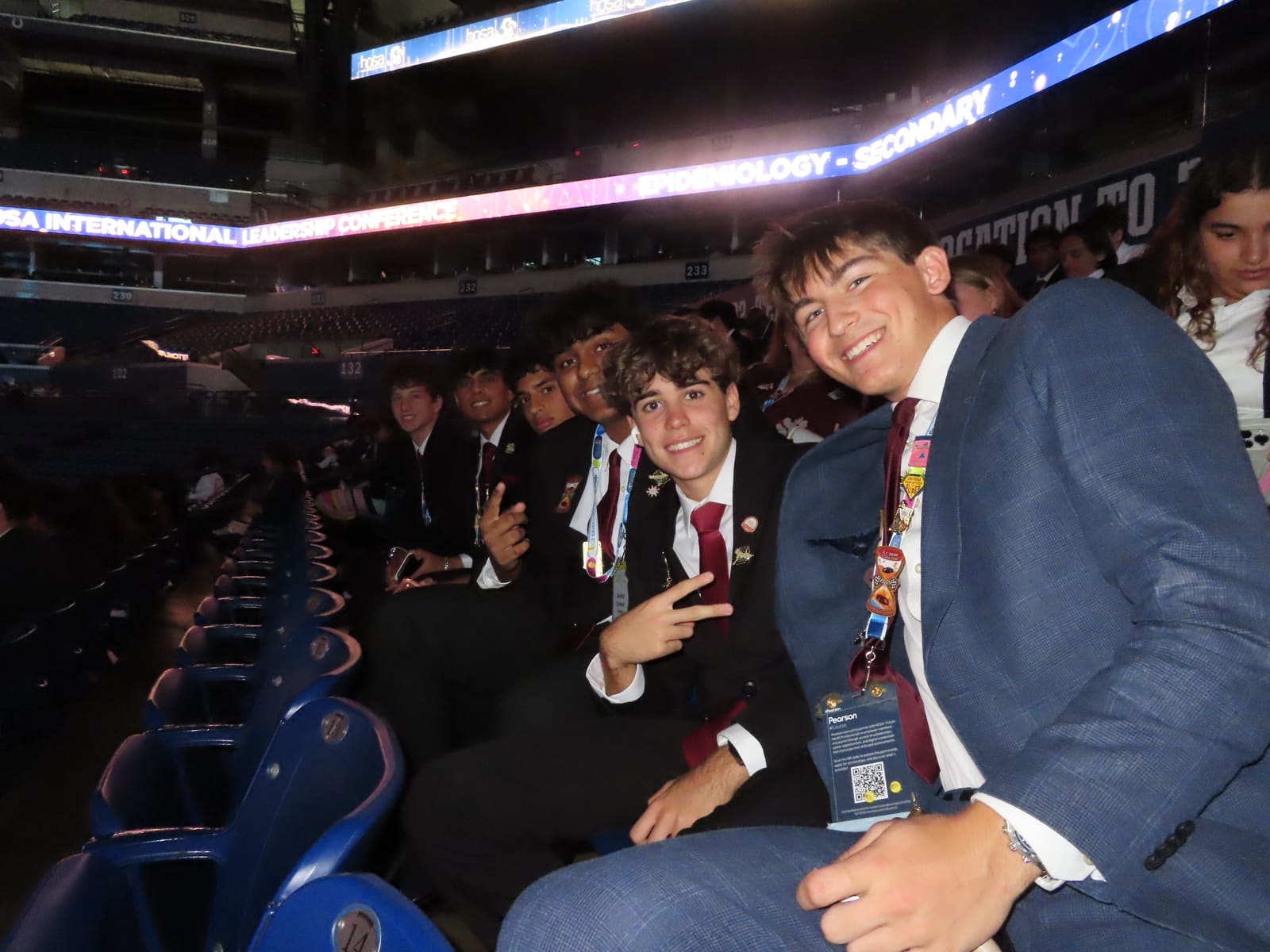 HOSA chapter members at an event