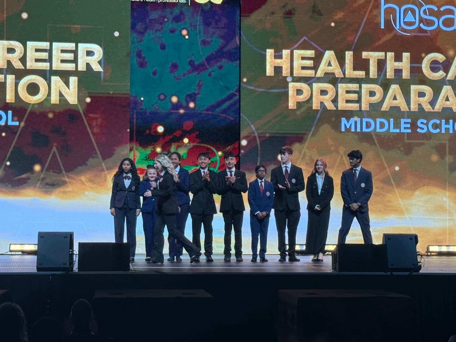 HOSA chapter members at an event
