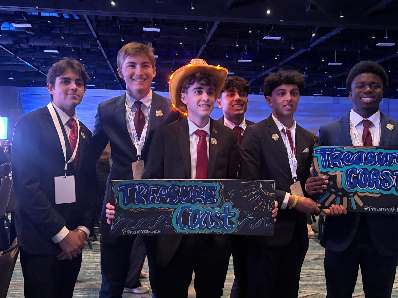 HOSA chapter members at an event