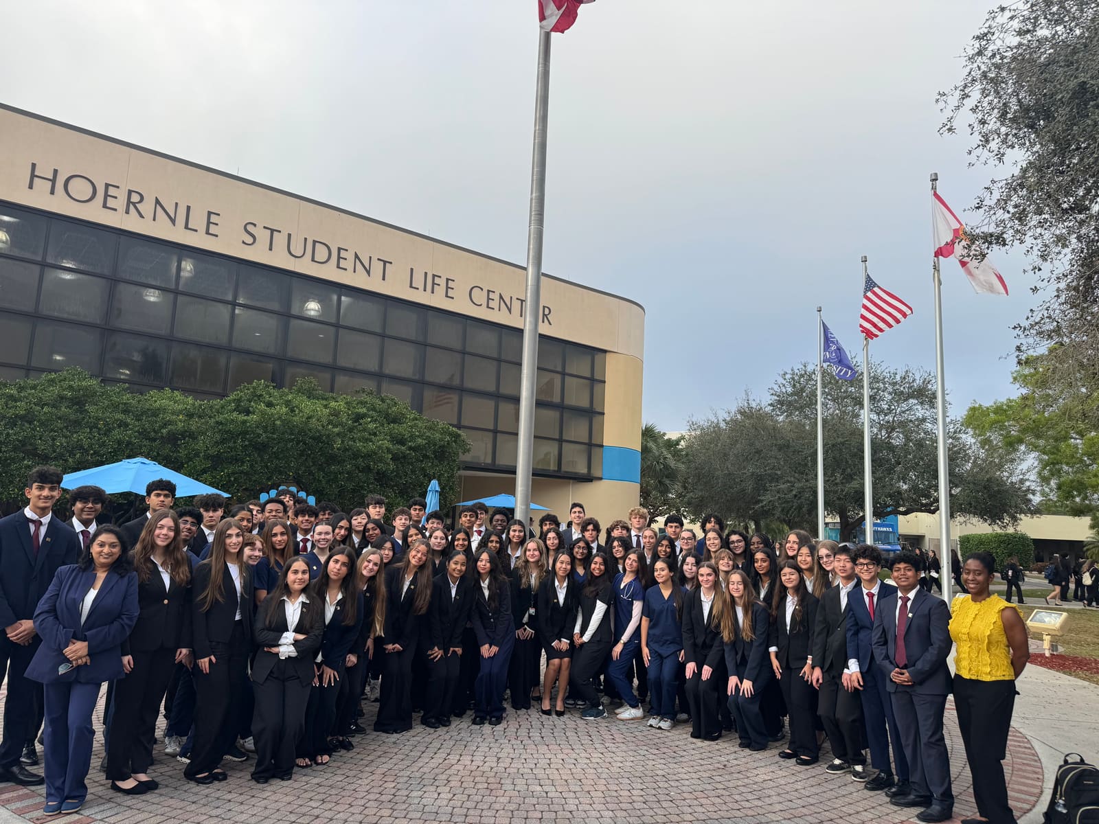 HOSA chapter members at an event