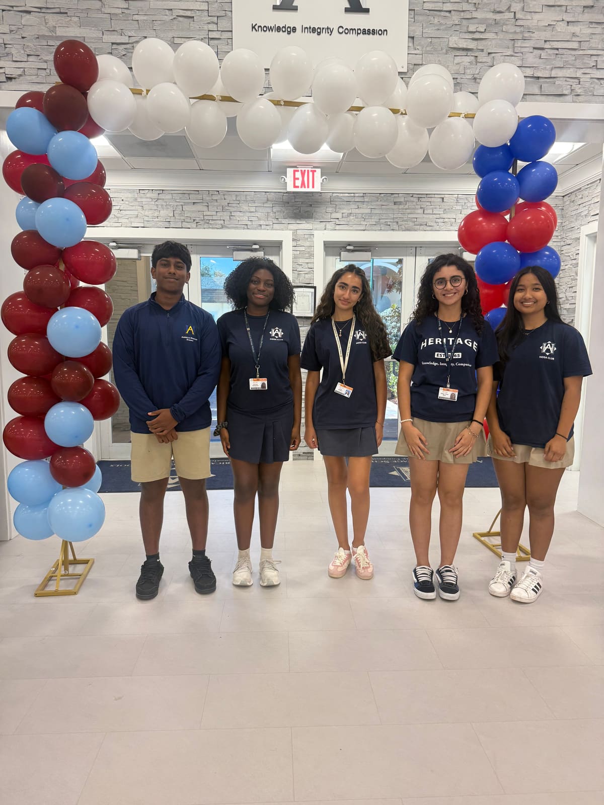 HOSA chapter members at an event