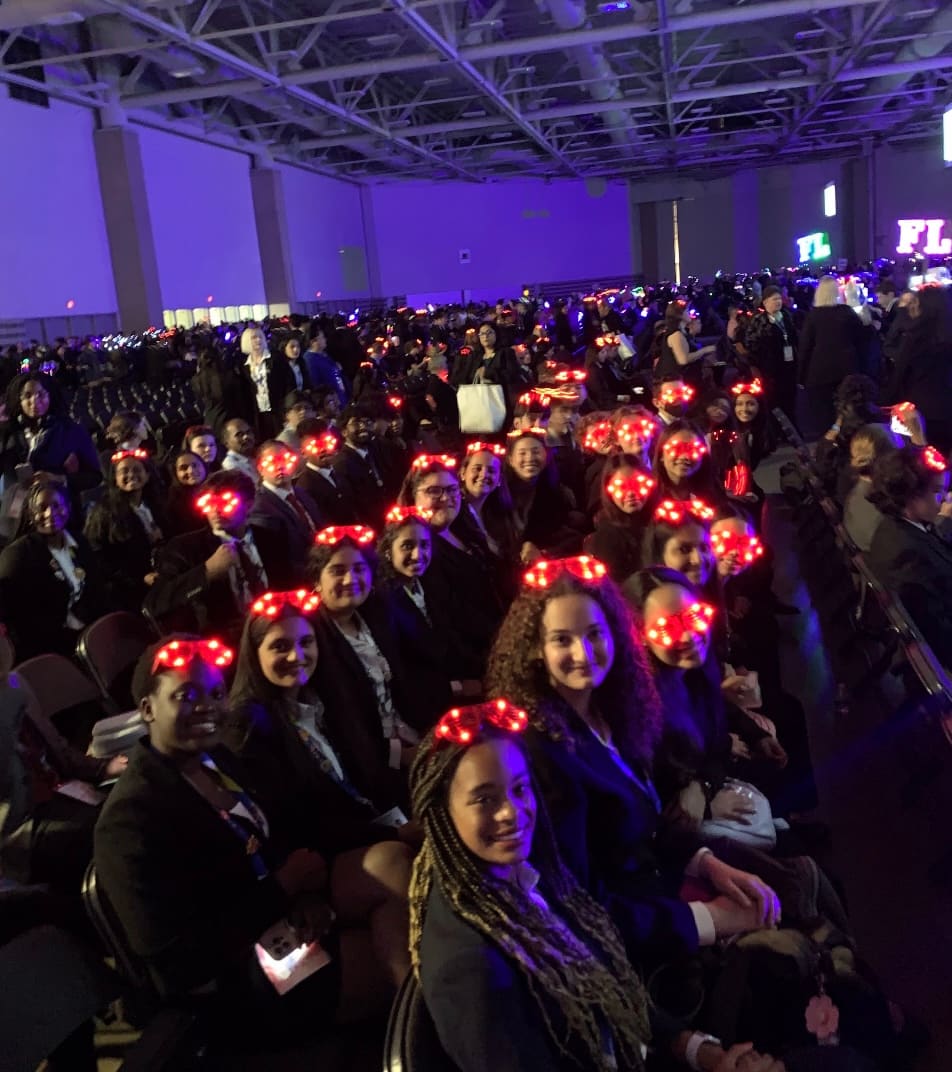 HOSA chapter members at an event