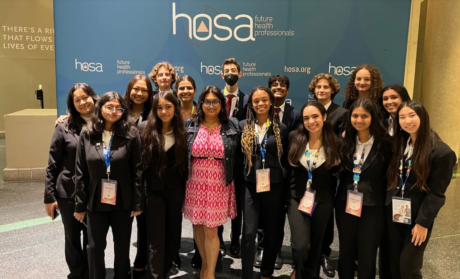 HOSA chapter members at an event