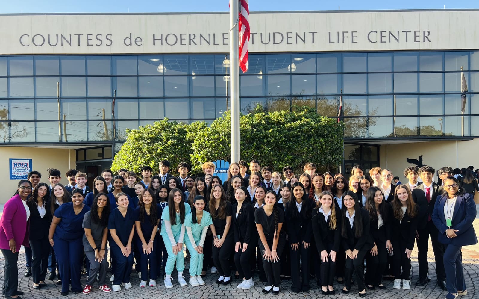 HOSA chapter members at an event